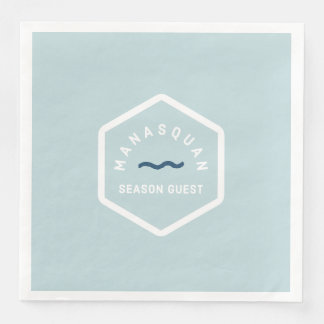 Manasquan Beach Badge Napkins