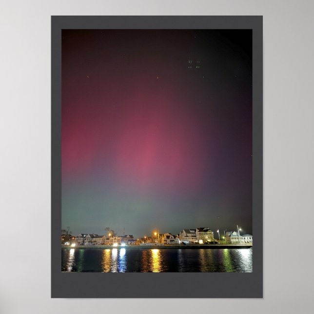Manasquan Inlet Aurora Borealis Poster (Front)