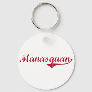 Manasquan New Jersey Classic Design Key Ring