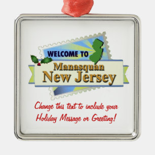 Manasquan NJ Metal Tree Decoration