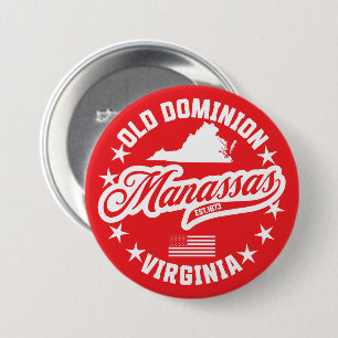 Manassas, Virginia 7.5 Cm Round Badge