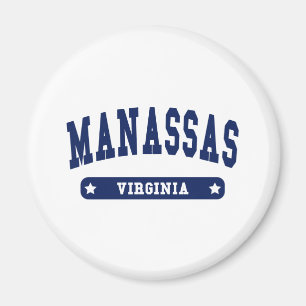 Manassas Virginia College Style tee shirts Magnet