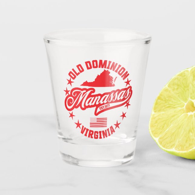 Manassas, Virginia Shot Glass (Front)