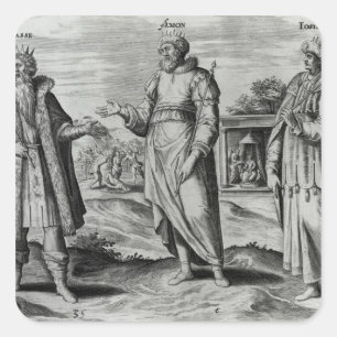 Manasseh  Amon  and Josiah Square Sticker