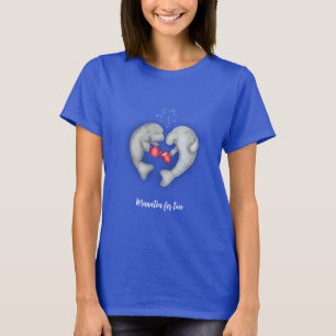 'Manatea for two' tea drinking manatees T-shirt