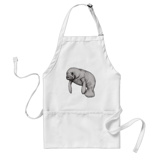 manatee art standard apron (Front)