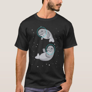Manatee Astronaut Shirt Manatee Gift Women Space M