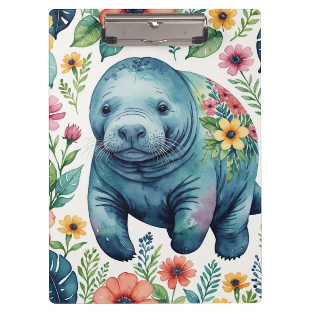 Manatee baby shirt clipboard (Front)