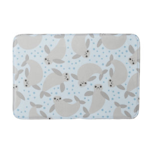 manatee bathroom bath mat bathmat