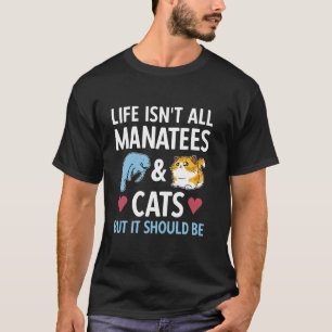 Manatee Cats Sea Animal Manatee T-Shirt