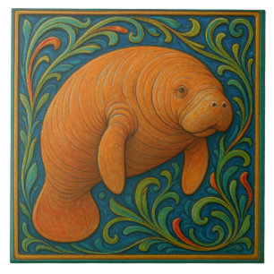 Manatee - Ceramic Tile