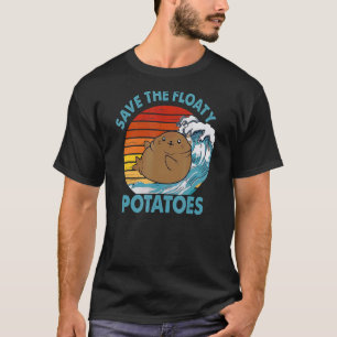 Manatee Designs For Men Women Floaty Potato Sea Co T-Shirt