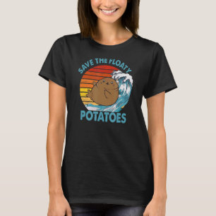Manatee Designs For Men Women Floaty Potato Sea Co T-Shirt