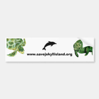 Manatee, dolphin, sea turtle bumper sticker