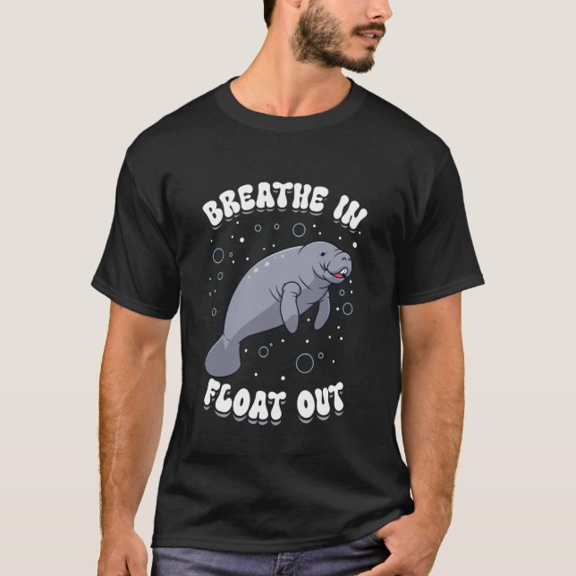 Manatee, Floaty Potato & Chubby Mermaid, Sea Cow T-Shirt (Front)
