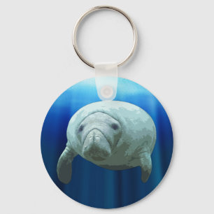 Manatee Keychain