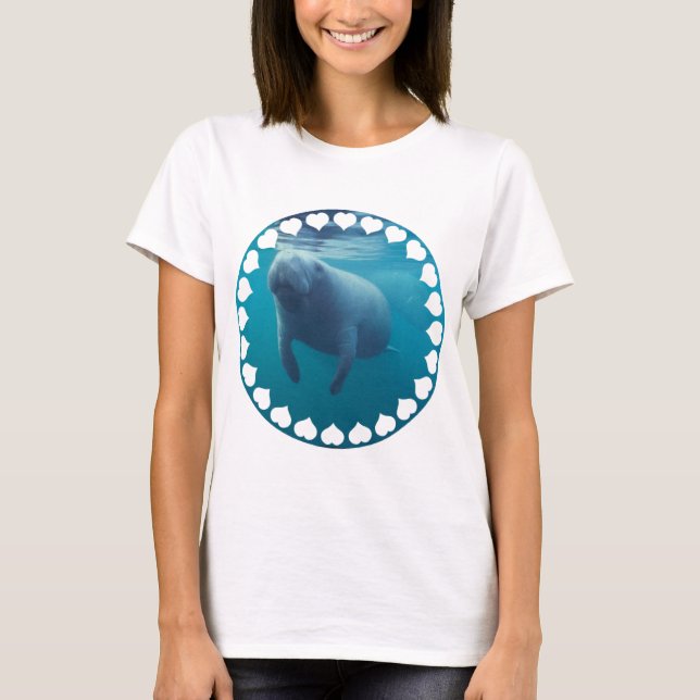 Manatee Ladies Fitted T-Shirt (Front)