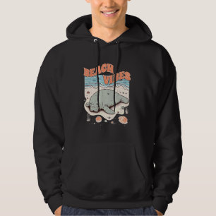 Manatee Lover Sea Cow Lover Ocean Beach Beach Vibe Hoodie