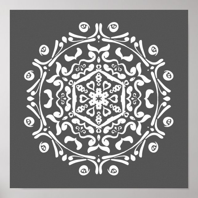 Manatee Mandala Poster (Front)