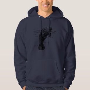Manatee mens hoodie