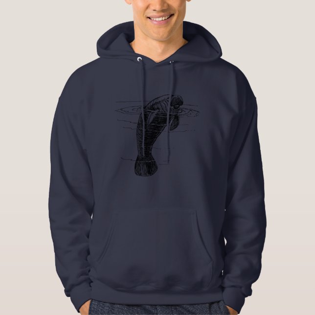 Manatee mens hoodie (Front)