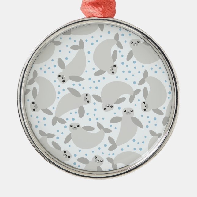 manatee metal tree decoration (Front)