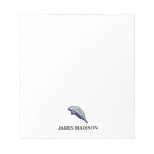 Manatee Monogram Nautical Notepad