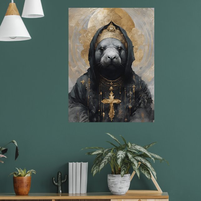 Manatee Nun Poster (Living Room 1)