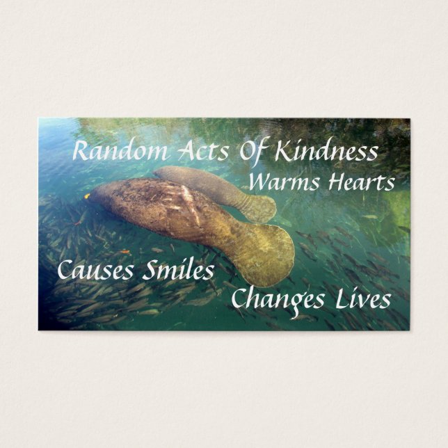 Manatee Random Acts of Kindness Card (Front)