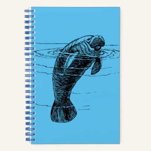 Manatee spiral notebook