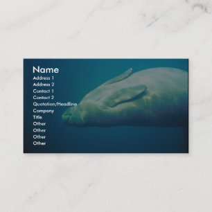 Manatee Stretching Business Card