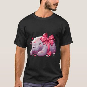 Manatee Valentine Hearts Animal Sea Ocean 1 T-Shirt
