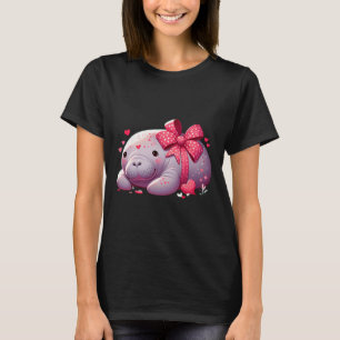 Manatee Valentine Hearts Animal Sea Ocean 1 T-Shirt