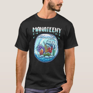 Manateeny Funny Manatee Lover Sea Cow Floaty Potat T-Shirt
