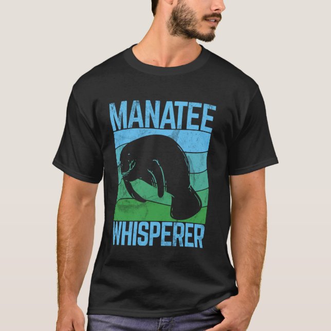 Manatees Funny Tees Saying Cute Chubby Dolphin Man (Front)