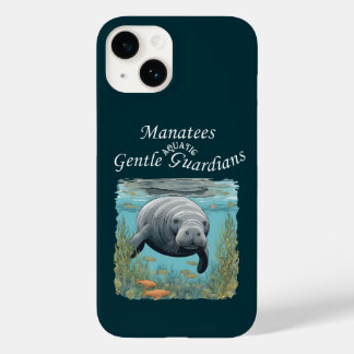 Manatees Gentle Aquatic Guardians Case-Mate iPhone 14 Case