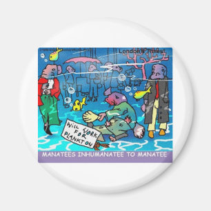 Manatees Inhumanatee Funny Tees Mugs Cards Etc Magnet