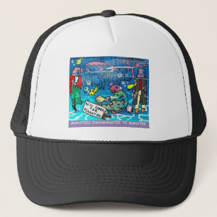 Manatees Inhumanatee Funny Tees Mugs Cards Etc Trucker Hat