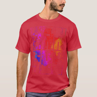 Manaus Brazil City Map Typography Colourful T-Shirt