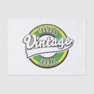 Manaus Brazil vintage logo Tissue Paper