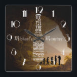 Mancave Personalised Square Wall Clock<br><div class="desc">See the rest of the zany Mancave stuff here... </div>