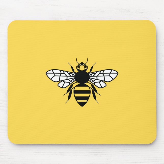 Manchester Bee Mouse Mat (Front)