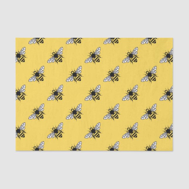 Manchester Bee Tissue Paper (Front)