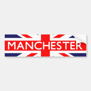 Manchester : British Flag Bumper Sticker