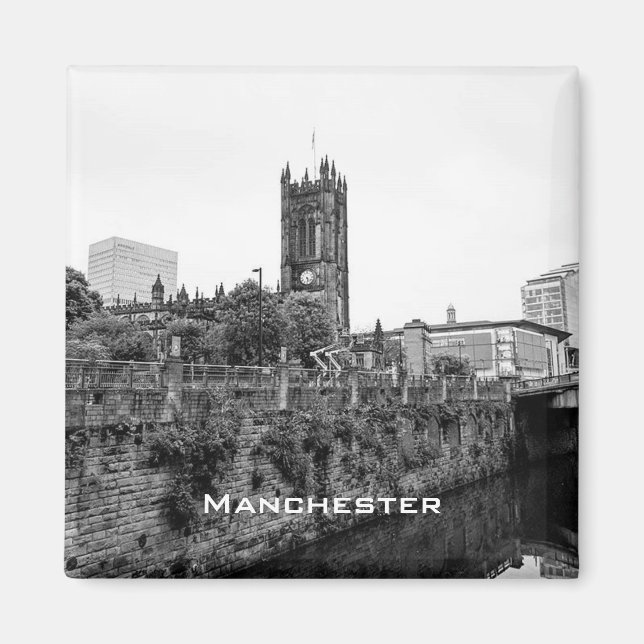 Manchester City Centre and Cathedral Magnet (Front)
