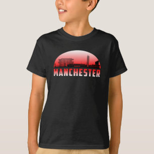 Manchester City Cityscape Skyline Funny Gift Idea T-Shirt
