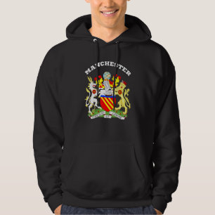 Manchester Coat Of Arms Souvenir Flag England Hoodie