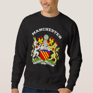 Manchester Coat Of Arms Souvenir Flag England Sweatshirt