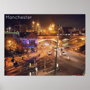 Manchester Deansgate Poster