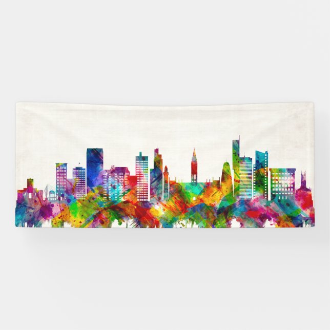 Manchester England Skyline Banner (Horizontal)